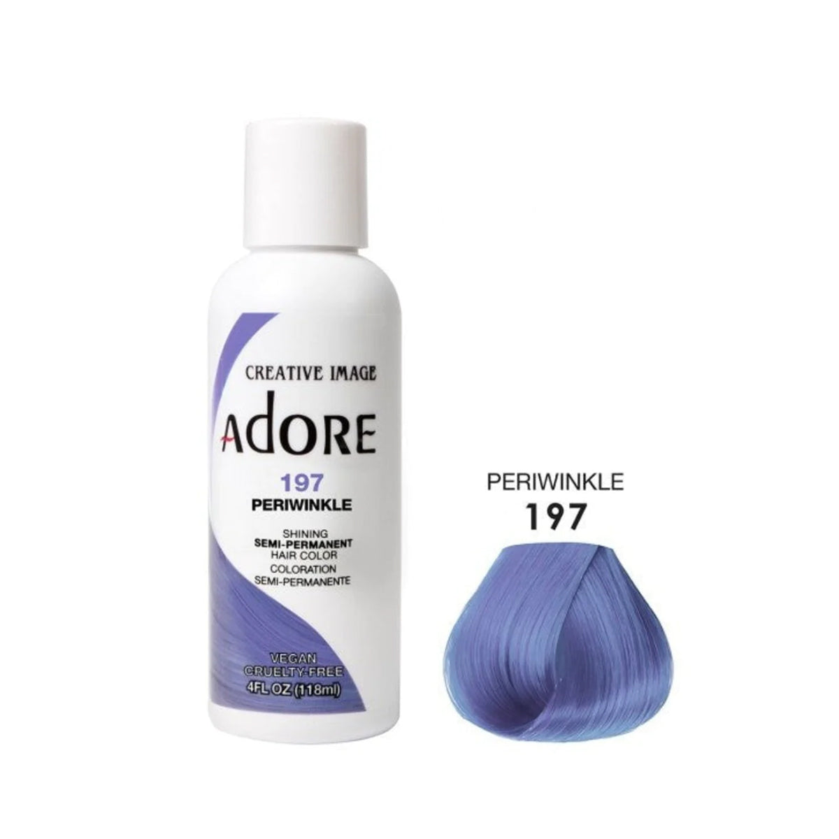 Adore Semi Permanent Hair Color 197 Periwinkle 118ml