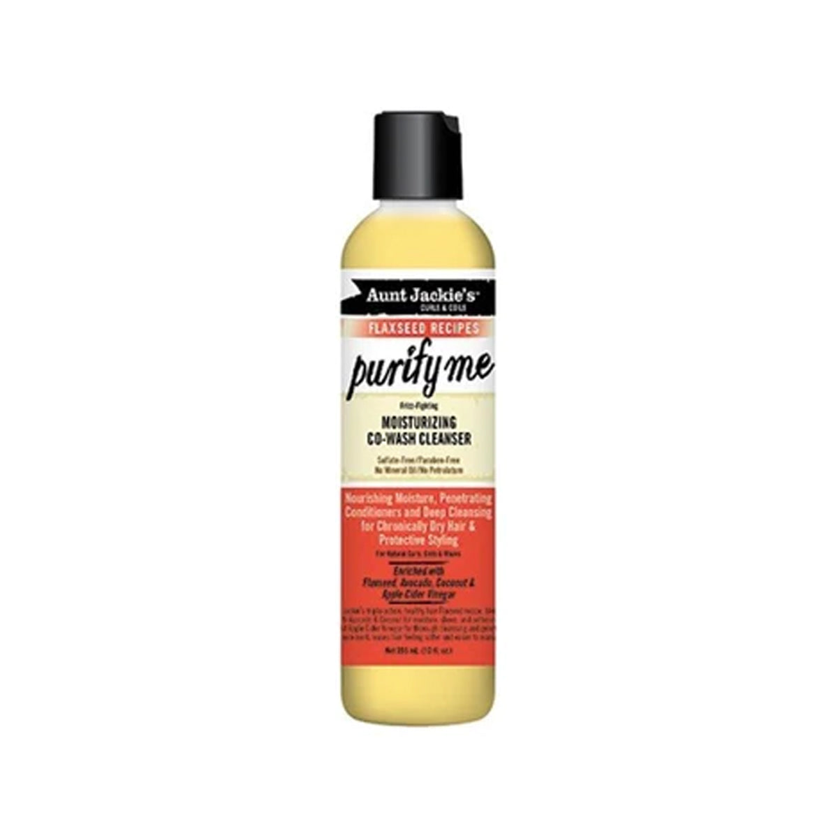 Aunt Jackie's Curls & Coils Flaxseed Recipes Purify Me Moisturizing Co-Wash Cleanser 355 Ml