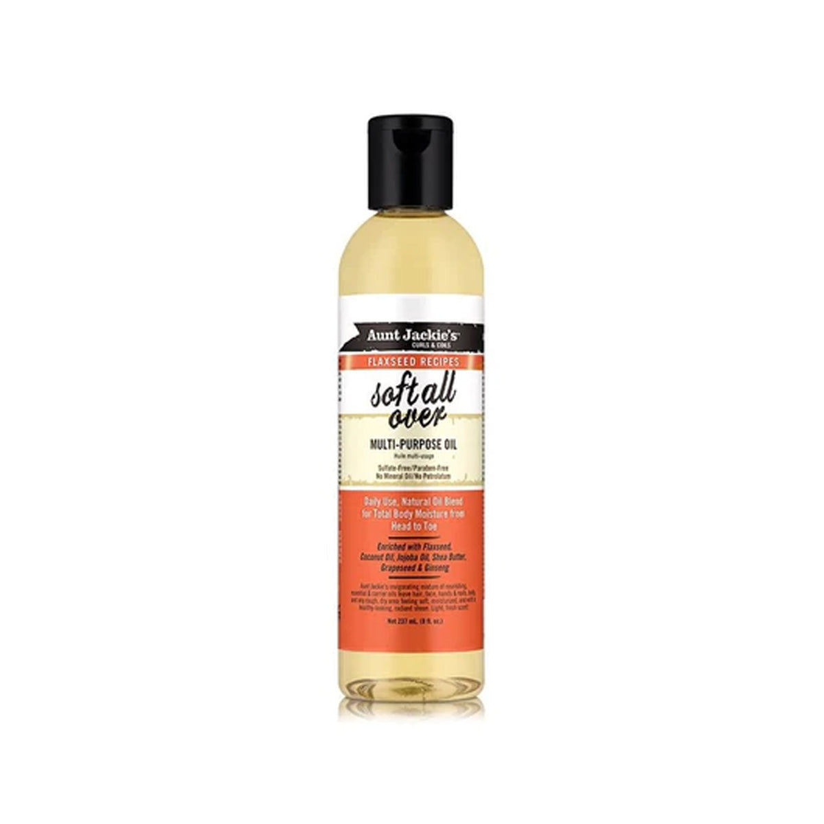 Aunt Jackie's Curls & Coils Flaxseed Recipes Soft All Over Multi-Purpose Oil 237 Ml