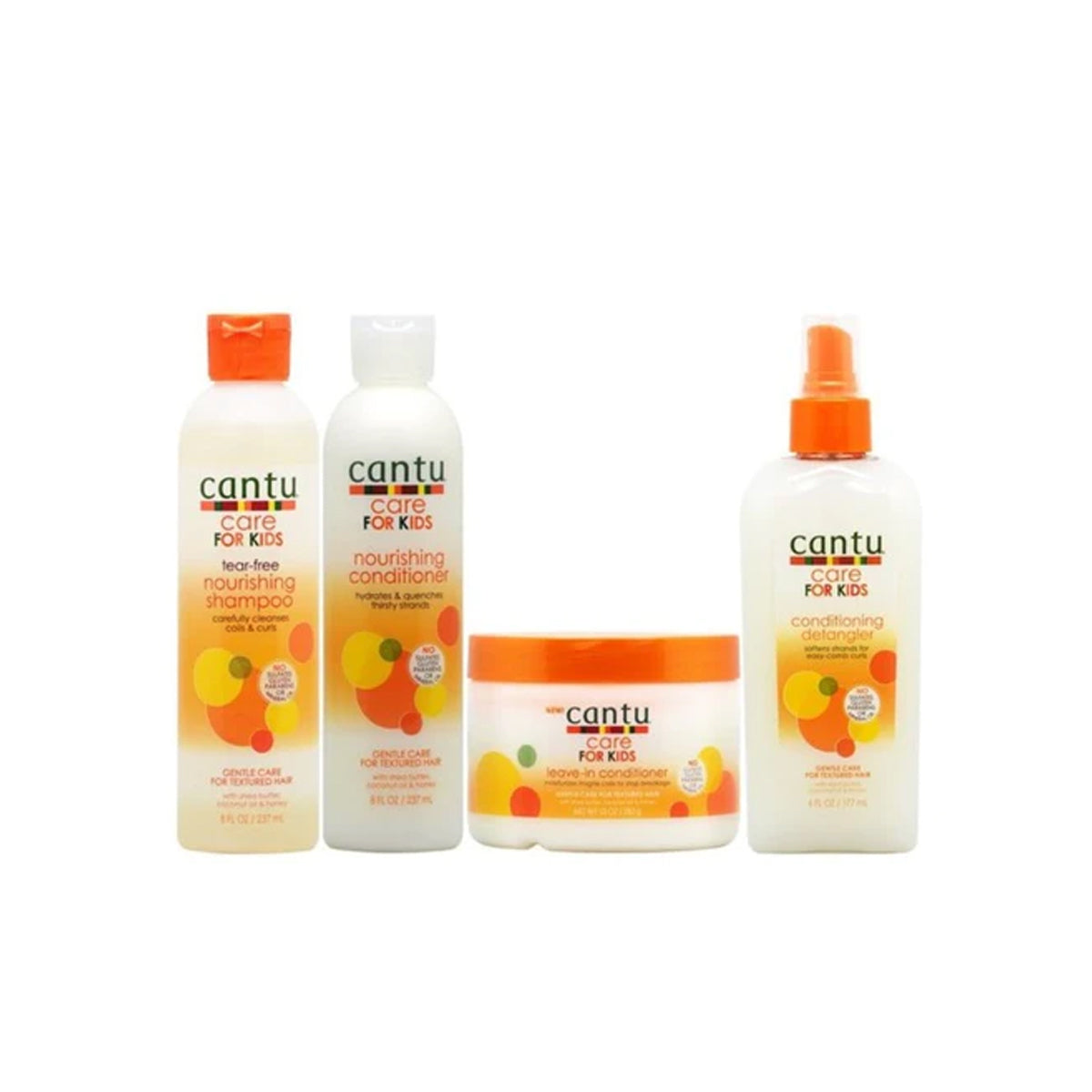 Cantu Care For Kids Shampoo + Conditioner + Leave-In Conditioner + Detangler "Set"