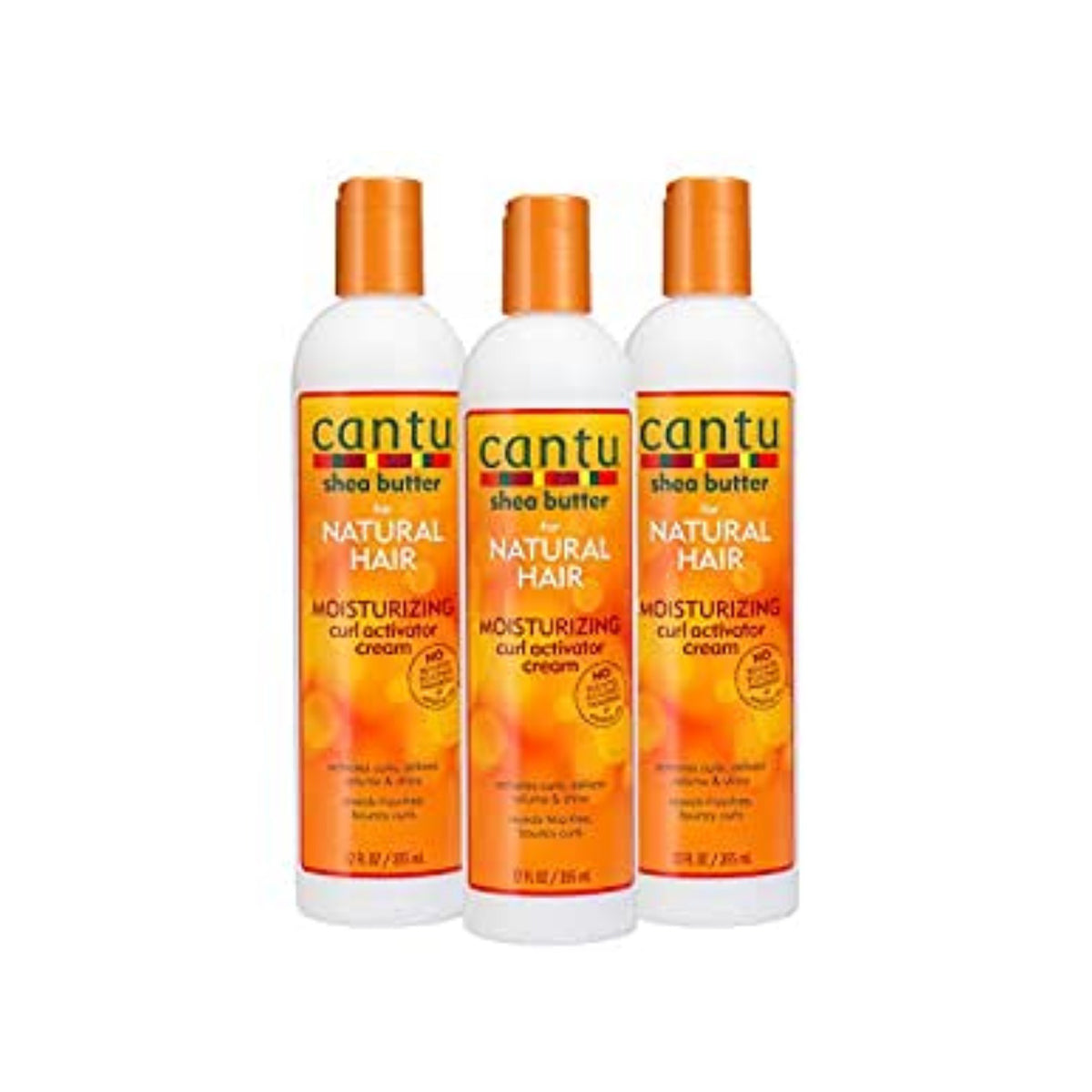 Cantu Shea Butter Natural Hair Curl Activator Cream 12 Oz x3