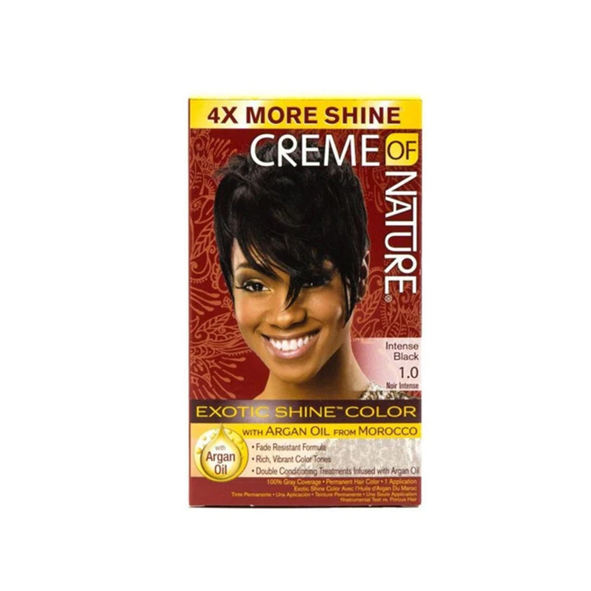 Creme Of Nature Exotic Shine Color With Argan Oil 1.0 Intense Black