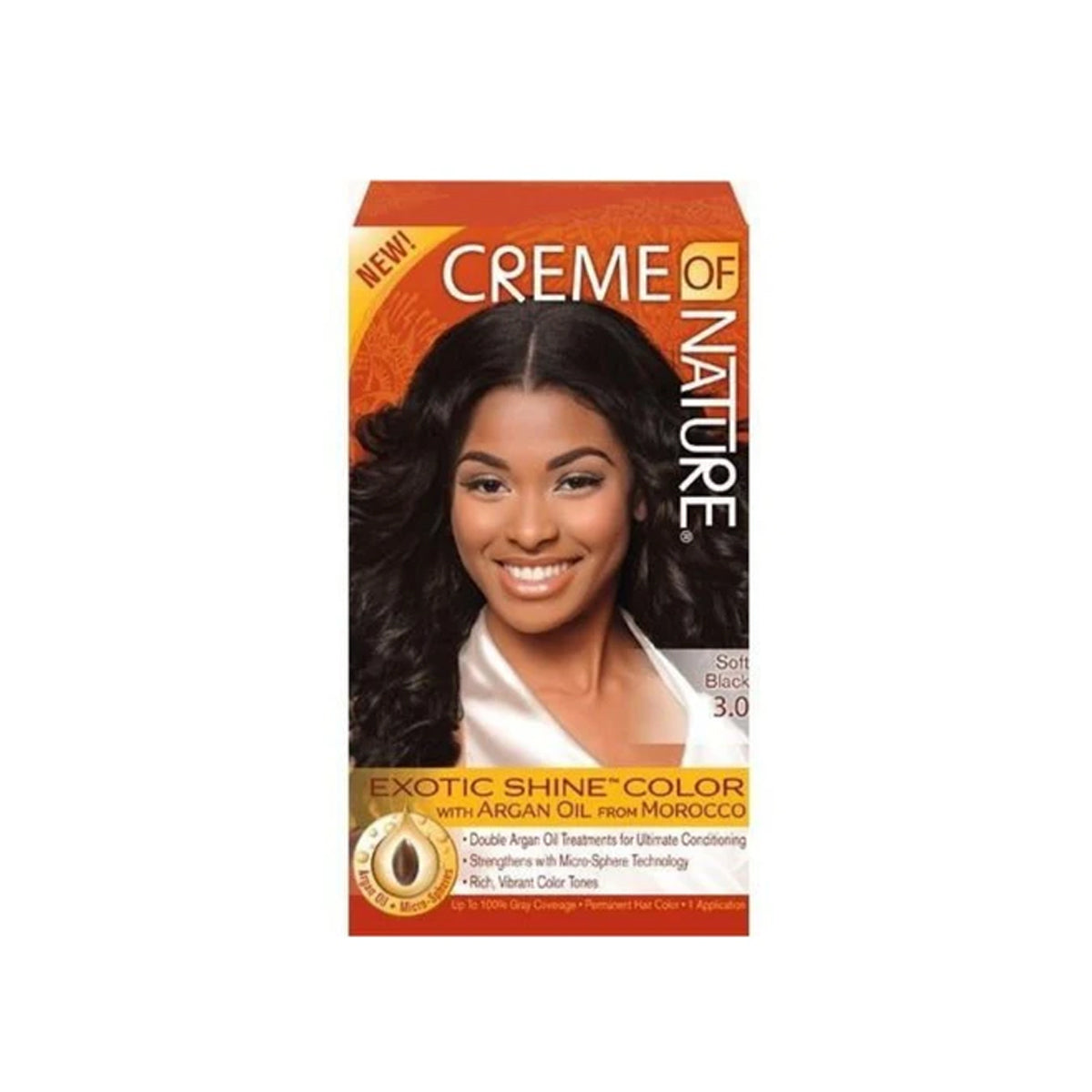 Creme Of Nature Exotic Shine Color With Argan Oil 3.0 Soft Black