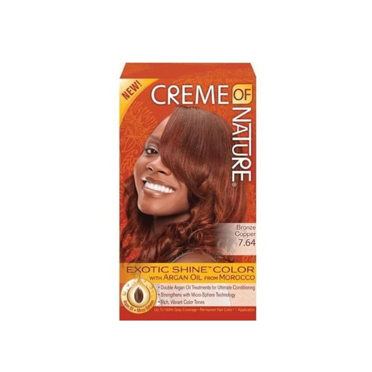 Creme Of Nature Exotic Shine Color With Argan Oil 7.64 Bronze Copper