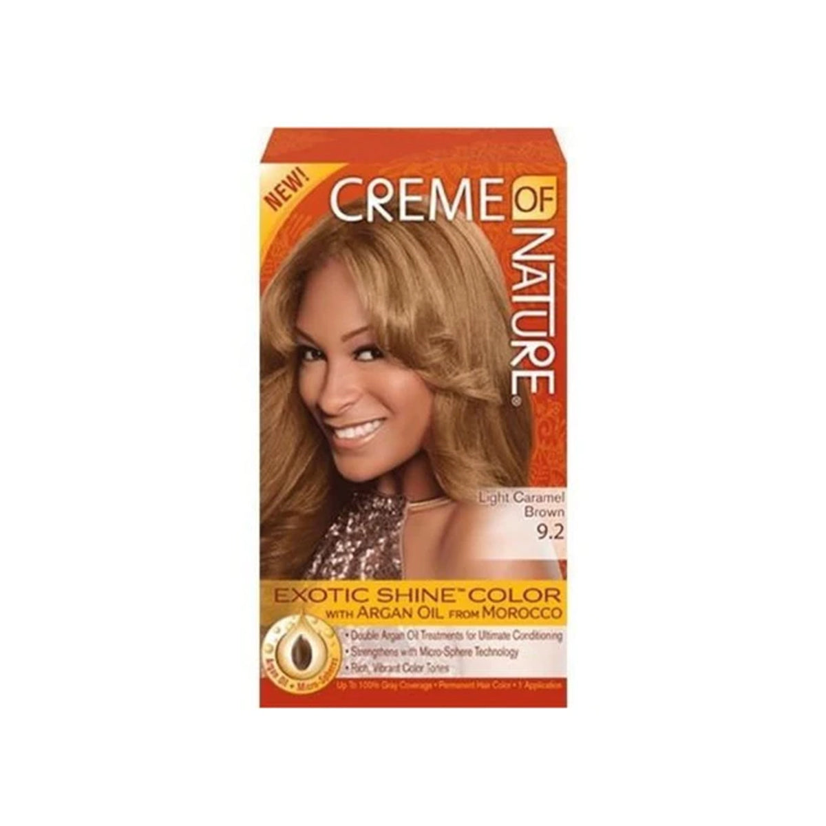 Creme Of Nature Exotic Shine Color With Argan Oil 9.2 Light Carmel Brown