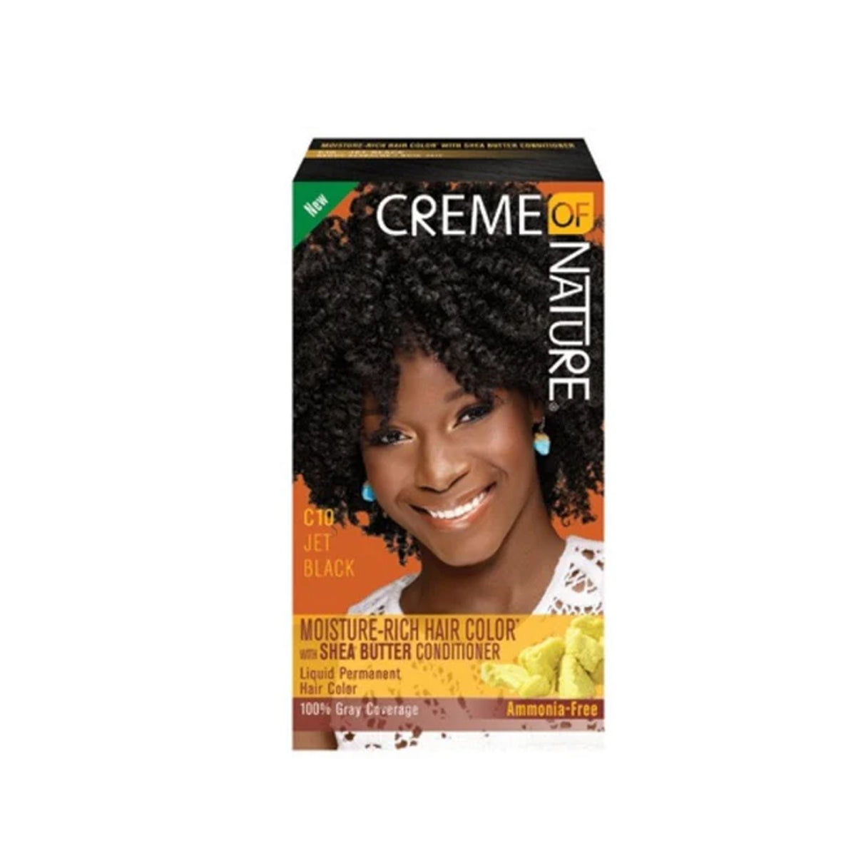 Creme Of Nature Moisture Rich Hair Color Kit C10 Jet Black