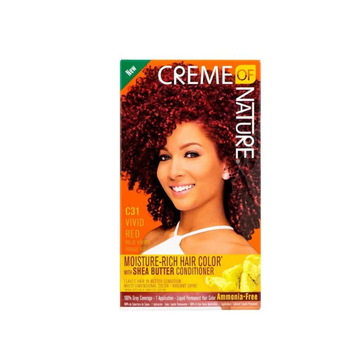 Creme Of Nature Moisture Rich Hair Color Kit C31 Vivid Red