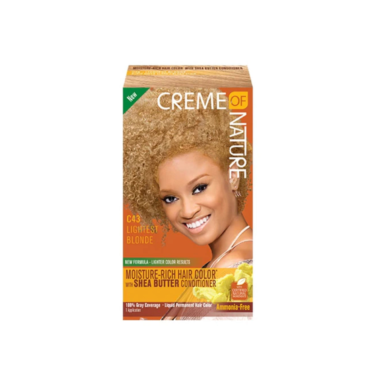 Creme Of Nature Moisture Rich Hair Color Kit C43 Lightest Blonde