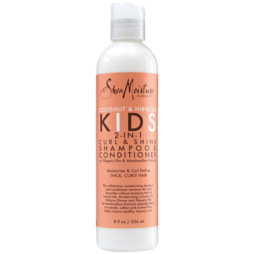 Shea Moisture Coconut & Hibiscus Kids Curl & Shine 2-In-1 Shampoo & Conditioner 236 Ml