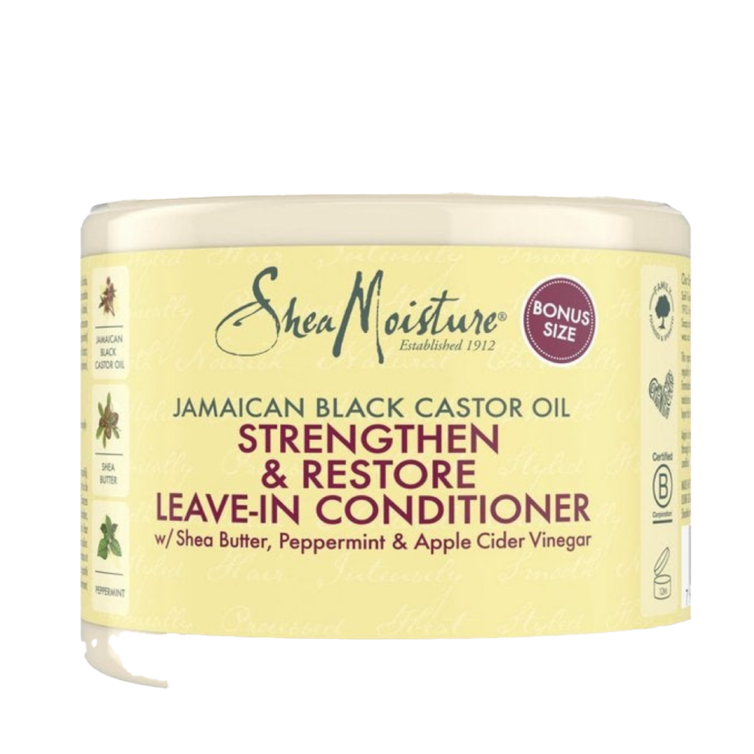 Shea Moisture Jamaican Black Castor Oil Strengthen & Restore Leave-In Conditioner 16oz/454 Gr