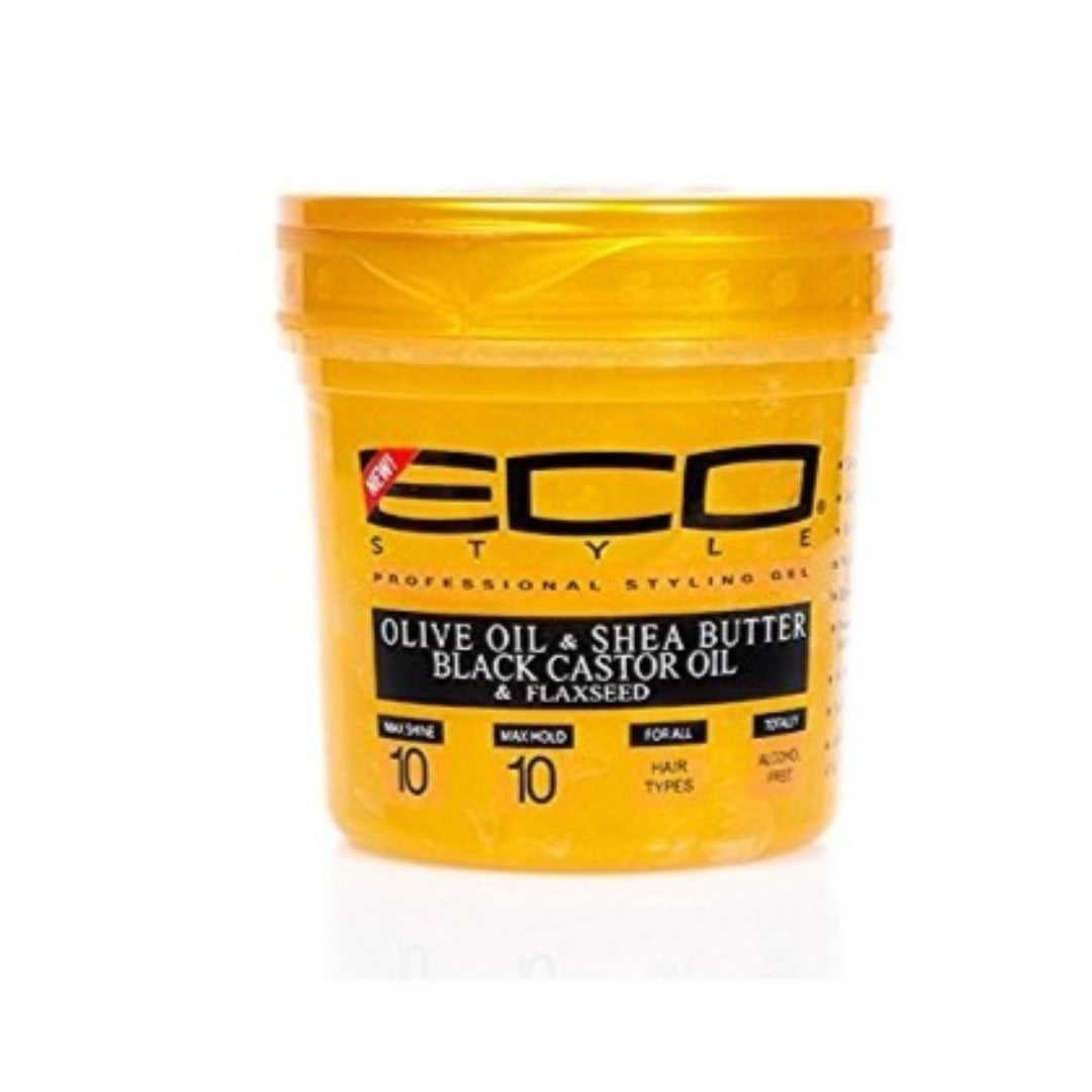 Eco Styler Gold Olive Oil & Shea Butter & Black Castor Oil & Flaxseed 473 Ml