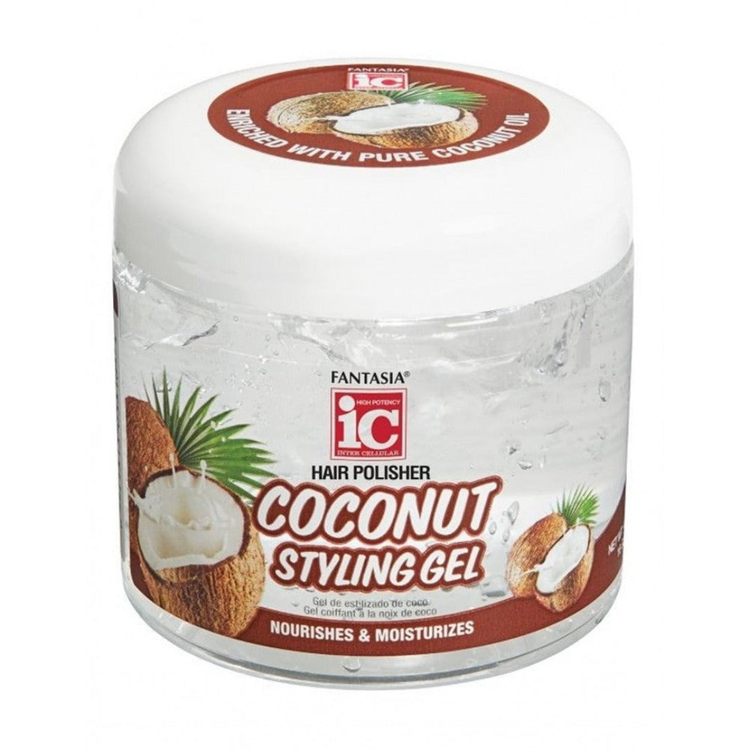 Fantasia IC Hair Polisher Coconut Styling Gel 454g