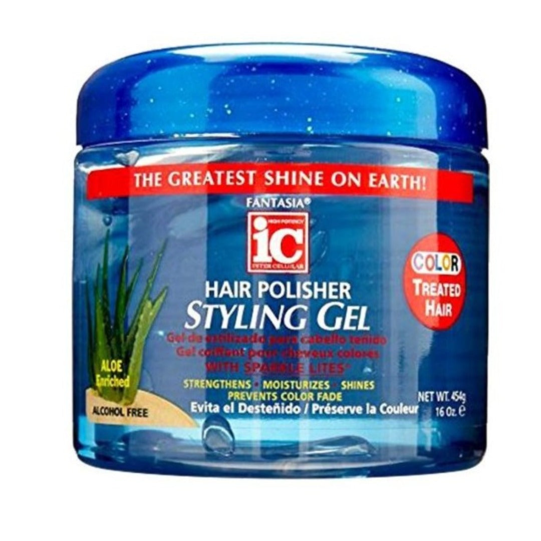 Fantasia IC Hair Polisher Styling Gel For Color Treated Hair 454 Gr