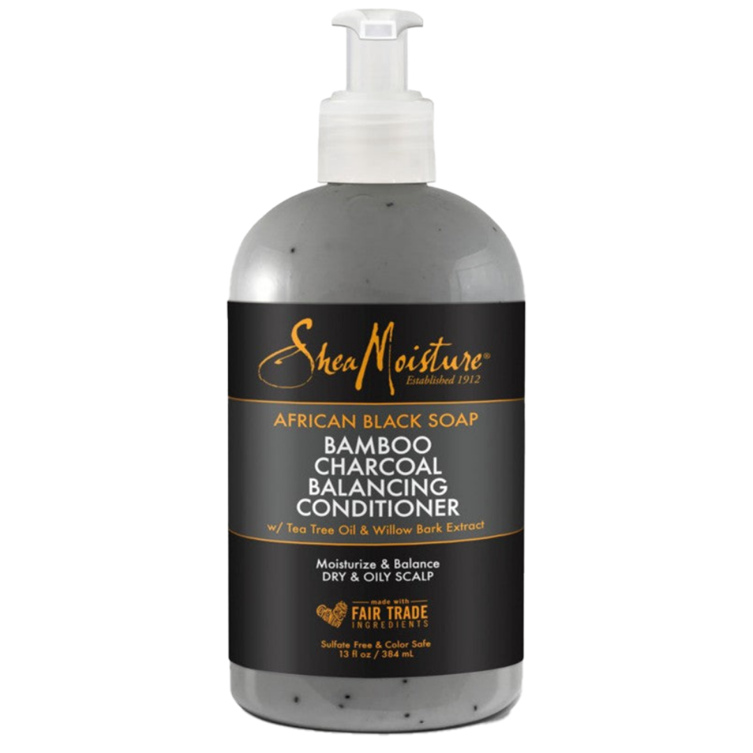 Shea Moisture African Black Soap Bamboo Charcoal Balancing Conditioner 384ml