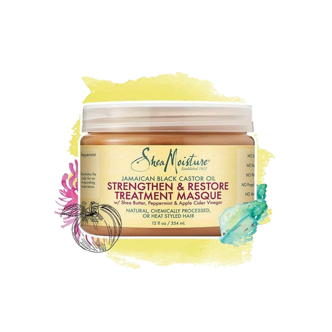 Shea Moisture Jamaican Black Castor Oil Strengthen, Grow & Restore Treatment Masque 354 Ml