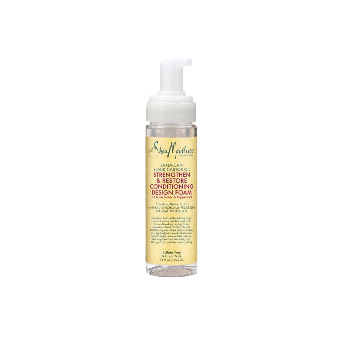 Shea Moisture Jamaican Black Castor Oil Strengthen & Restore Conditioning Design Foam 222 Ml