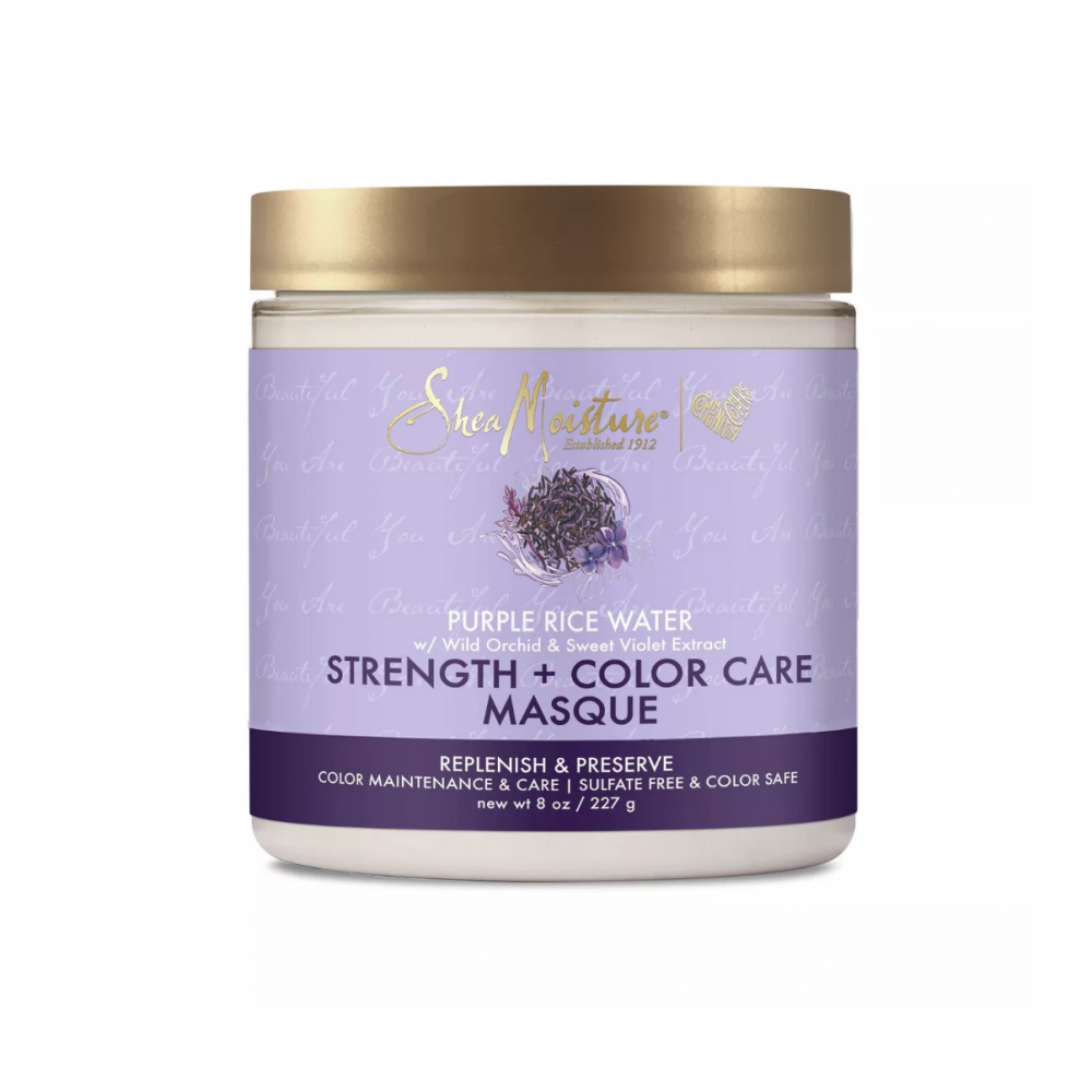 Shea Moisture Purple Rice Water Strength + Color Care Masque 8 Oz