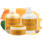 Shea Moisture Raw Shea Butter Combination Set Shampoo Conditioner Masque