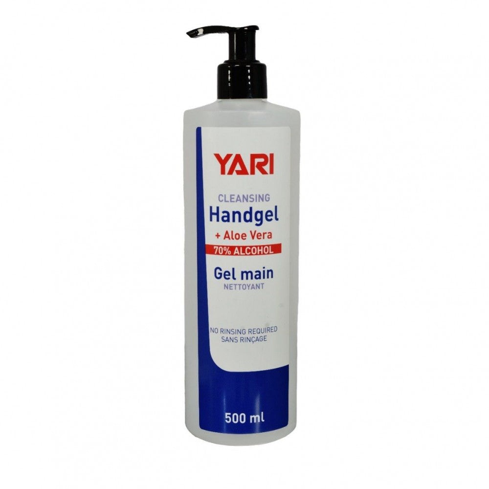 Yari Cleansing Handgel + Aloe Vera 70% ALCOHOL 500ml